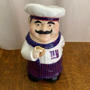 New York Giants NFL chef cookie jar